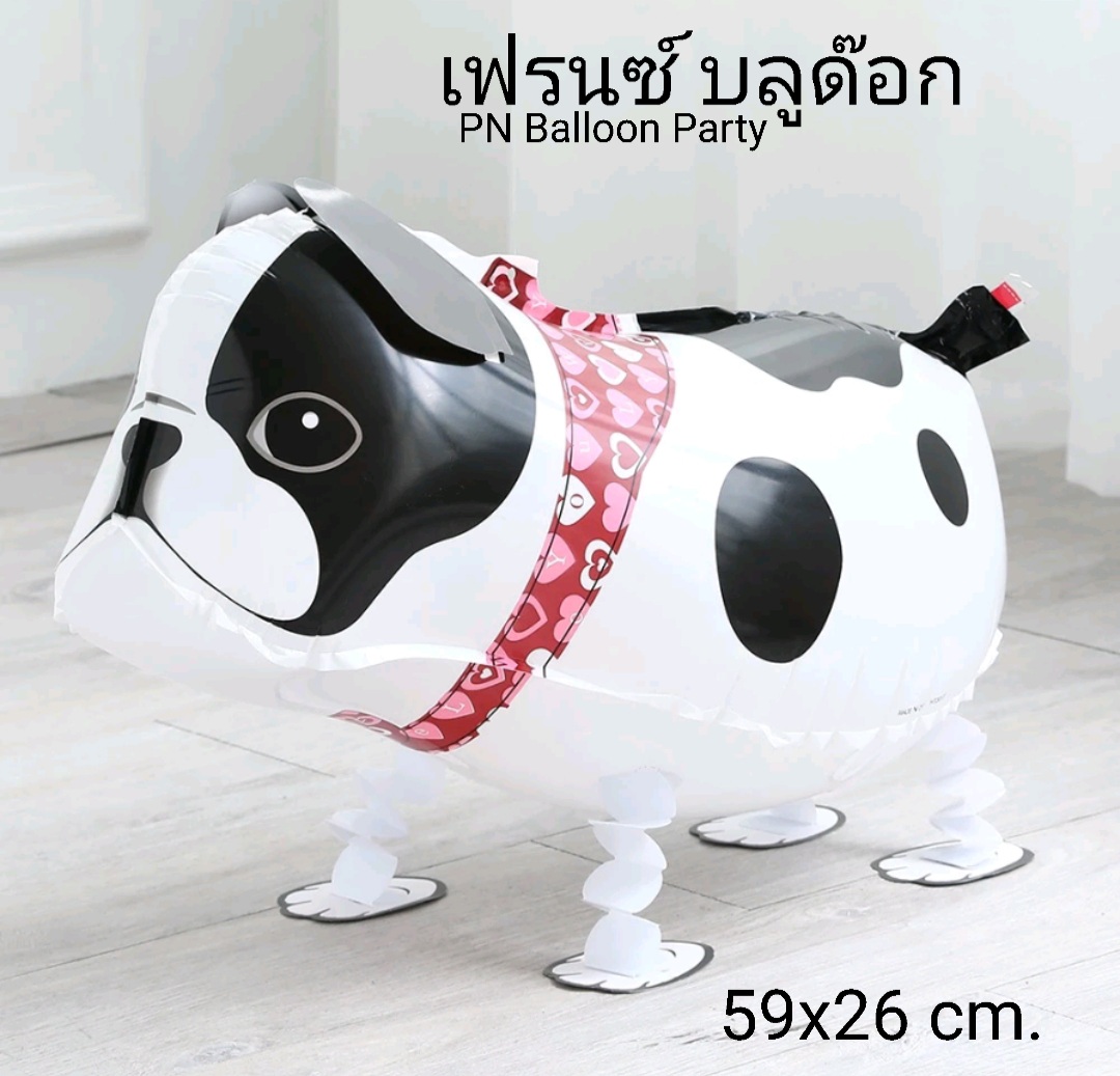 Walking Pet สัตว์เลี้ยงเดินได้ สุนัขบลูด๊อก ( Bull Dog) Walking Dog Balloon