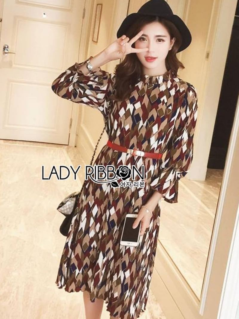Chiffon Dress เดรสผ้าชีฟองพิมพ์ลายกราฟฟิก