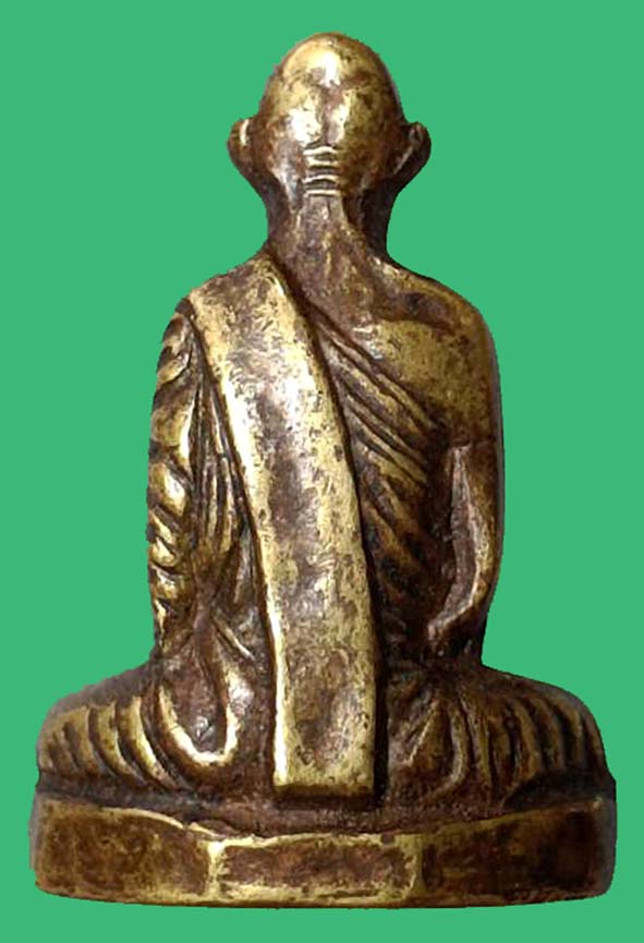 รูปหล่อปั๊มหลวงหลวงพ่อเดิมรุ่นเพดานโบสถ์ องค์ที่ 2 (สี่เส้น)