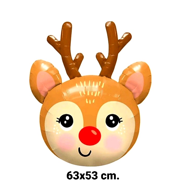 ลูกโป่งกวางเรนเดียร์ Christmas Reindeer Balloon
