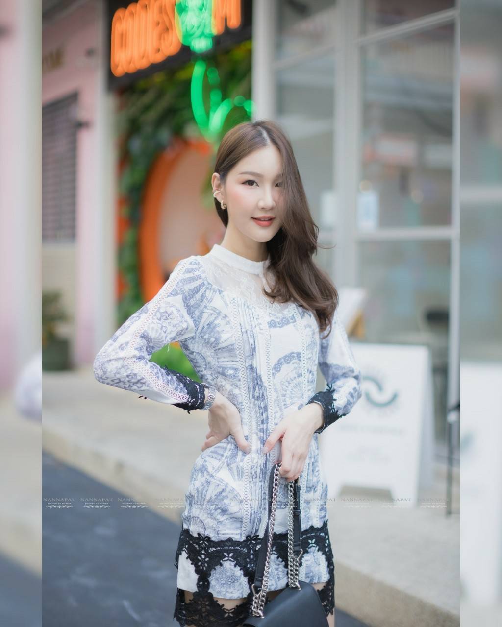 เดรสสวยซับในอย่างดี ซิปหลัง