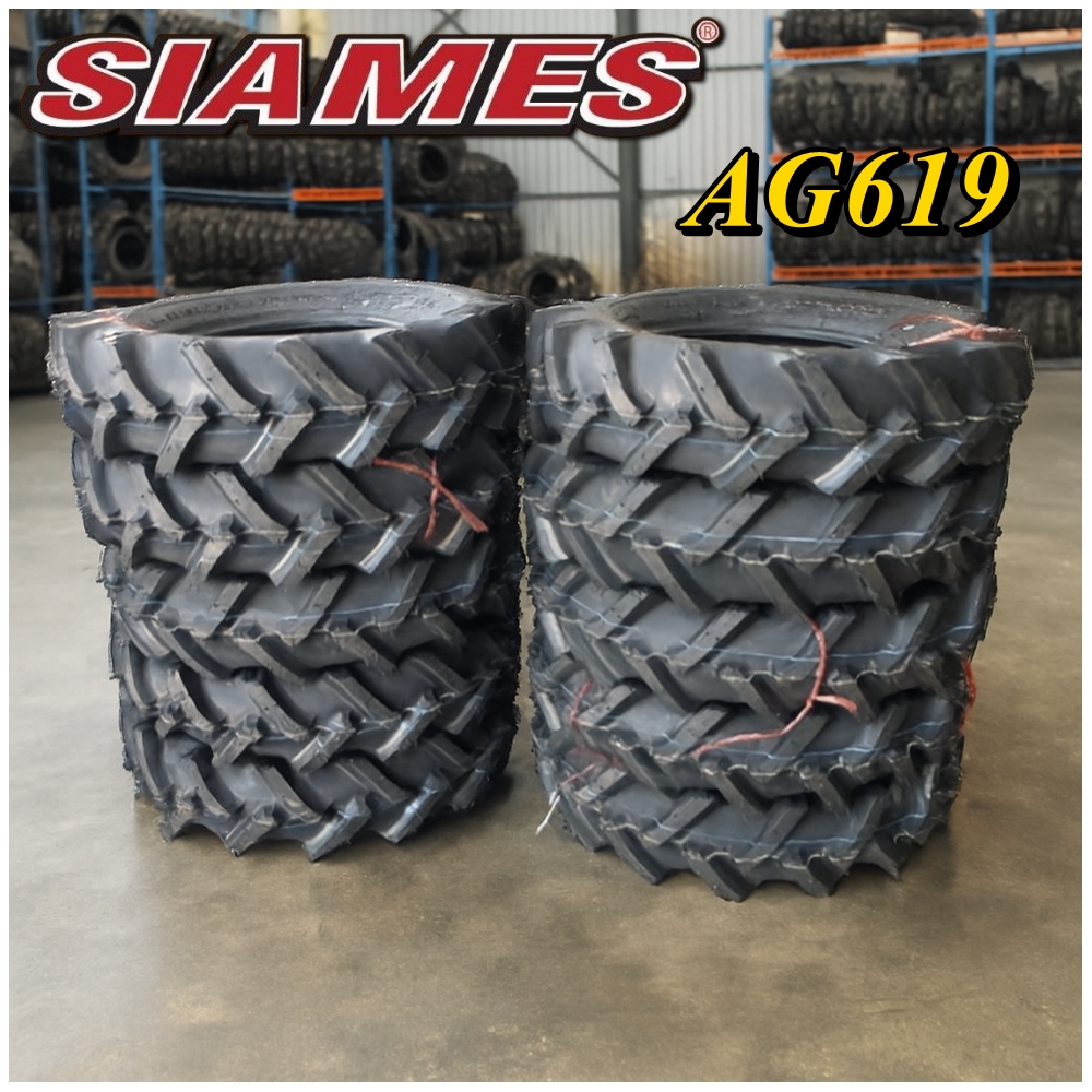 ยางรถไถ ขนาด 7.50-16 รุ่น AG619 (ก้างปลา) ชนิด TT 4PR ยี่ห้อ SIAMES