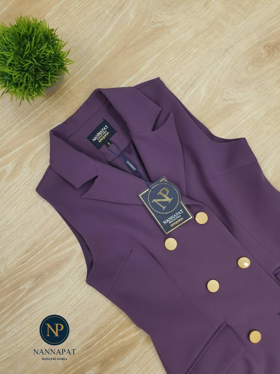 ผ้าสูทกระดุมหน้าตัวกระเป๋า