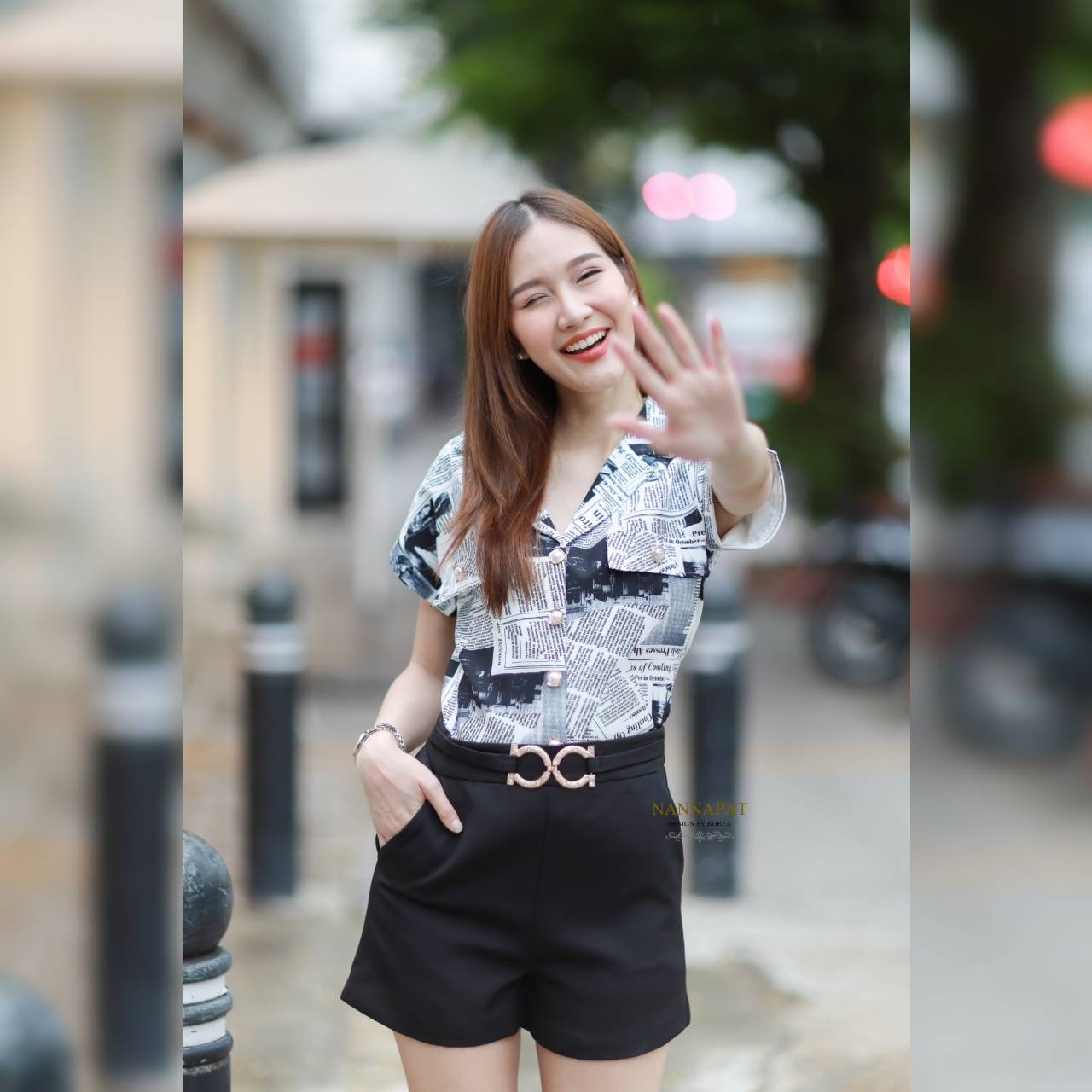 เสื้อกระดุมหน้า ลายเก๋ไก๋