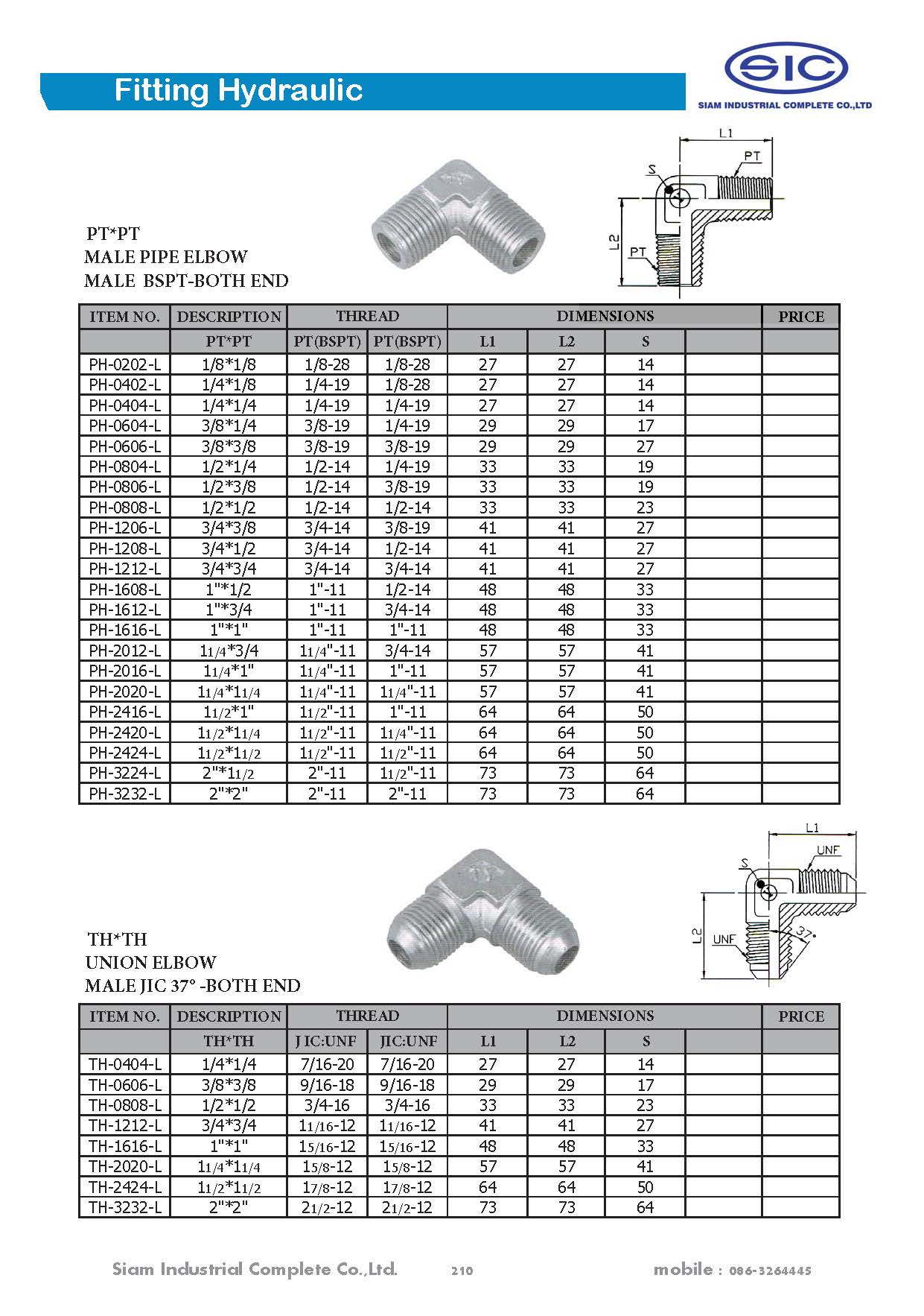 ข้อต่อไฮดรอลิค Fitting Hydraulic 3000 PSI