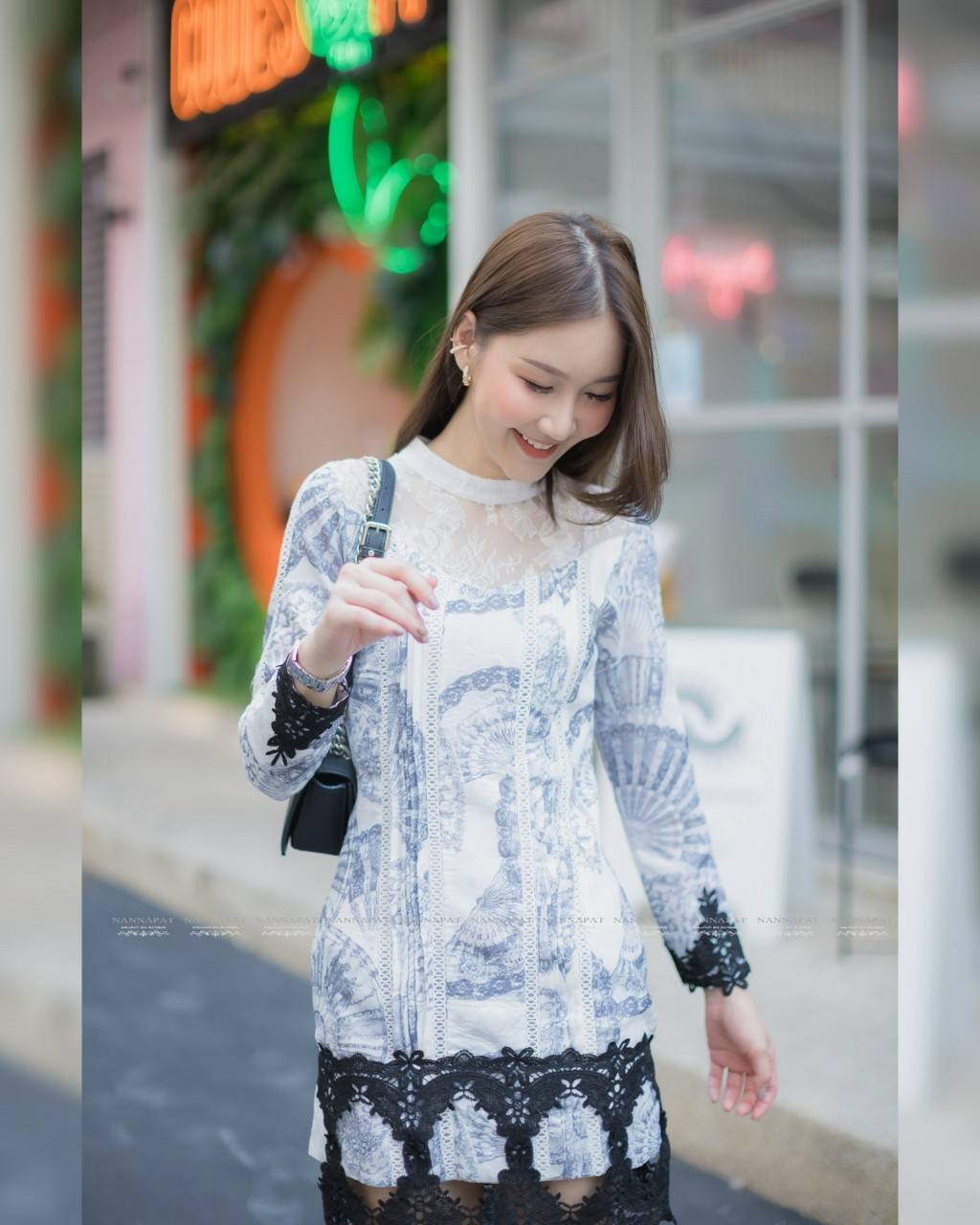 เดรสสวยซับในอย่างดี ซิปหลัง