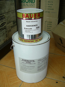 Bauer Evercote308สารEpoxyชนิดสองส่วนผสมกันA Bใช้ทาพื้นผิวต่างๆทั้งโลหะและคอนกรีตเพื่อป้องการกัดกร่อนจากสนิม ความชื้นน้ำเค็มทนเคมีต่างๆได้ดีและทาบ่อน้ำดื่มได้สนใจติดต่อได้ที่ เกด 081-9218788 / 086-3742729
