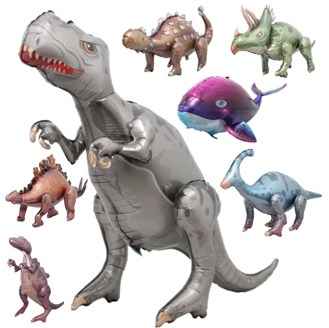 ลูกโป่งไดโนเสาร์ 4D ยืนตั้งพื้นได้ Dinosaurs Balloon