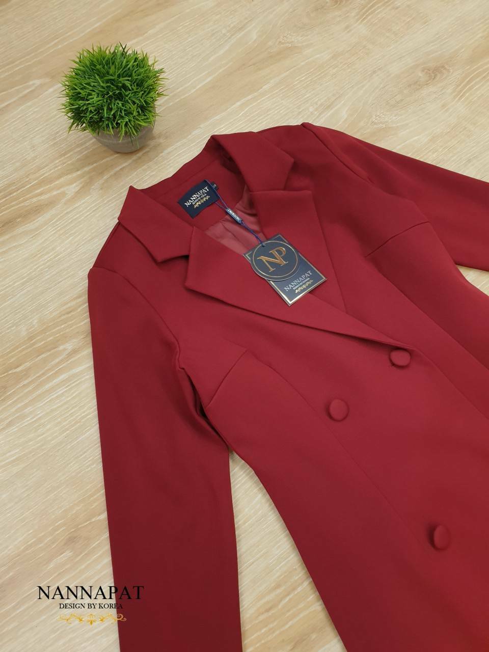 เดรสกระดุมหน้า ซับใน