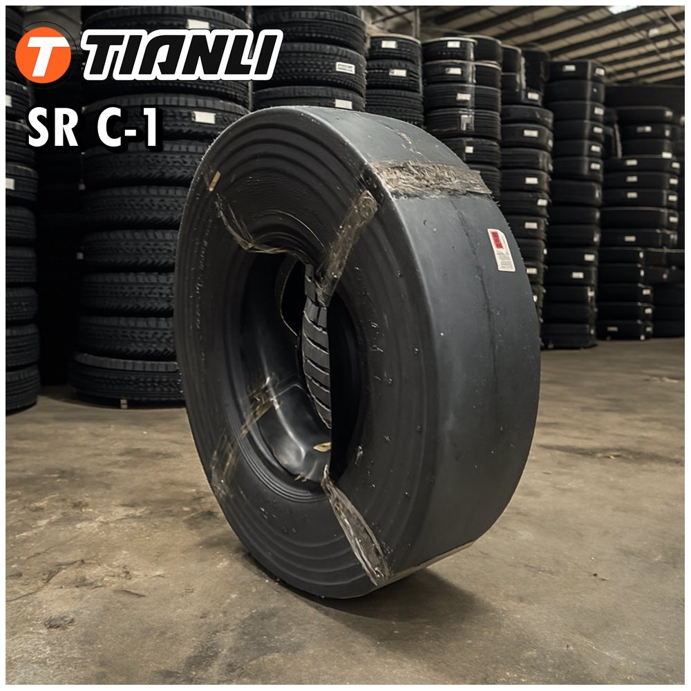 ยางรถบด รถทำถนน ขนาด 14/70-20 รุ่น SR (ครบชุด) ชนิด TTF 12PR ยี่ห้อ TIANLI