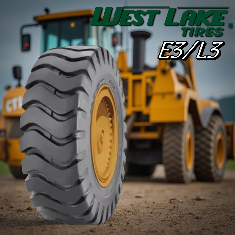 ยางรถตัก ขนาด 15.5-25 รุ่น E3/L3 ชนิด TT 12PR (ครบชุด) ยี่ห้อ WESTLAKE