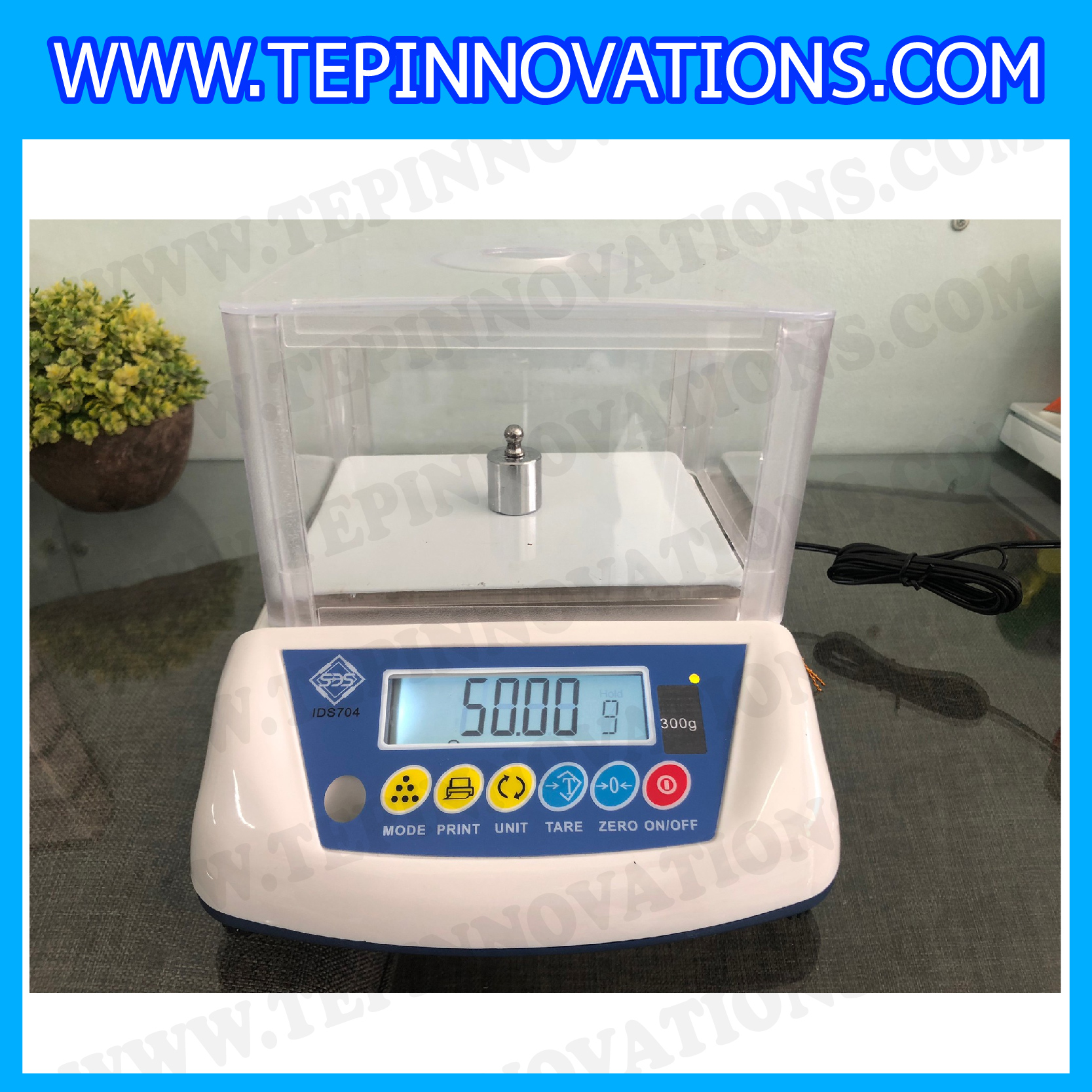 เครื่องชั่งละเอียดสูง พิกัด 300g เครื่องชั่งดิจิตอล300กรัม ค่าละเอียด 0.01g ยี่ห้อ SDS รุ่น IDS704