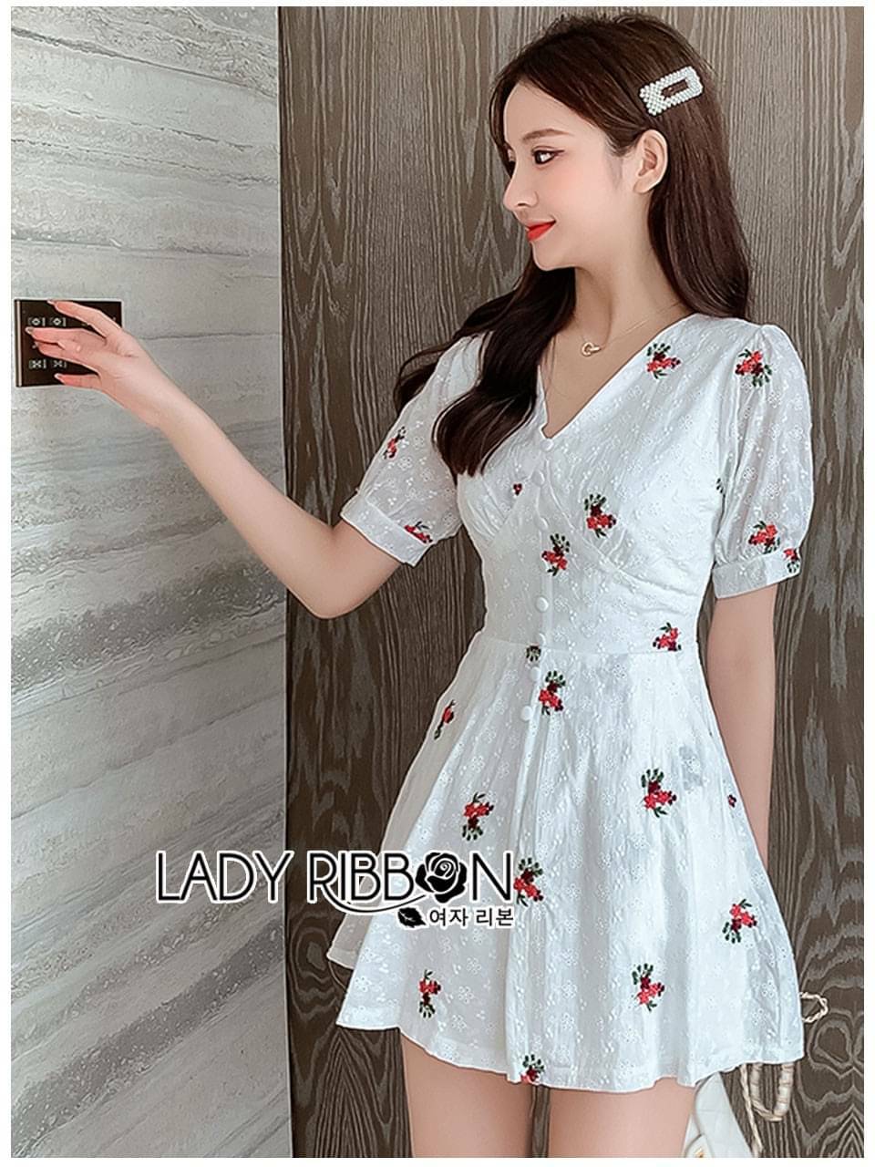 Playsuit เพลสูทคอตตอนสีขาว