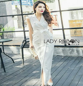 Lady Ribbon Suit Dress ขายสูทเดรส