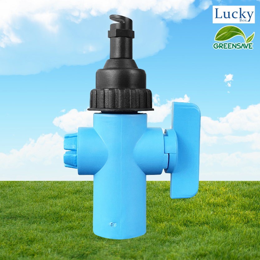 [แพ็ค 5 ชิ้น] สปริงเกอร์ หัวฉีดด้านเดียว พร้อมวาล์วเปิด-ปิด จ่ายน้ำ 180 องศา อัตราการไหล 80-120 ลิตร/ชม.