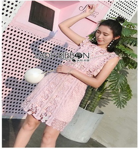 Lace Self-Portrait Mini Dress Lady Ribbon มินิเดรส