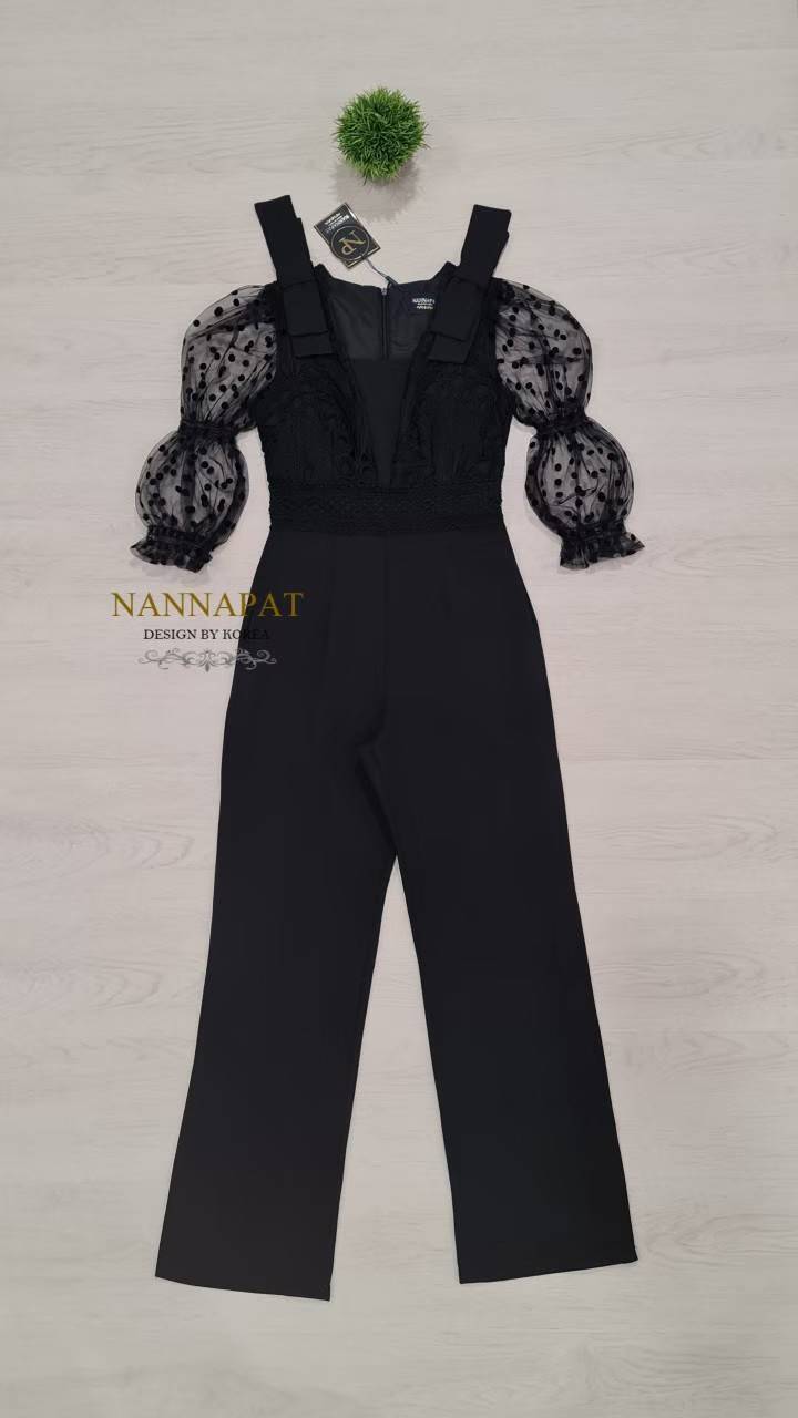 จั้มงานซิปหลัง มีฟองน้ำอก