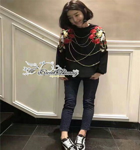 weet Bunny เสื้อปักเกาหลี ผ้ายืดคอนนเนื้อดี