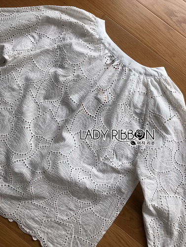 Cotton Blouse Lady Ribbon เสื้อคอตตอน