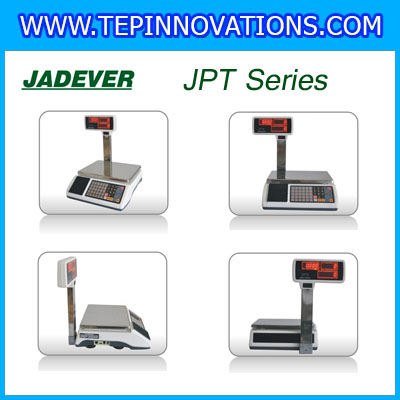 เครื่องชั่งดิจิตอล30กิโลกรัมมีปริ้น ยี่ห้อ JADEVER รุ่น JPT Series ความละเอียด0.005kg (ผ่านตรวจรับรองจากสำนักงานกลางชั่งตวงวัด)