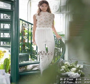 Jumpsuitเสื้อ+กางเกง