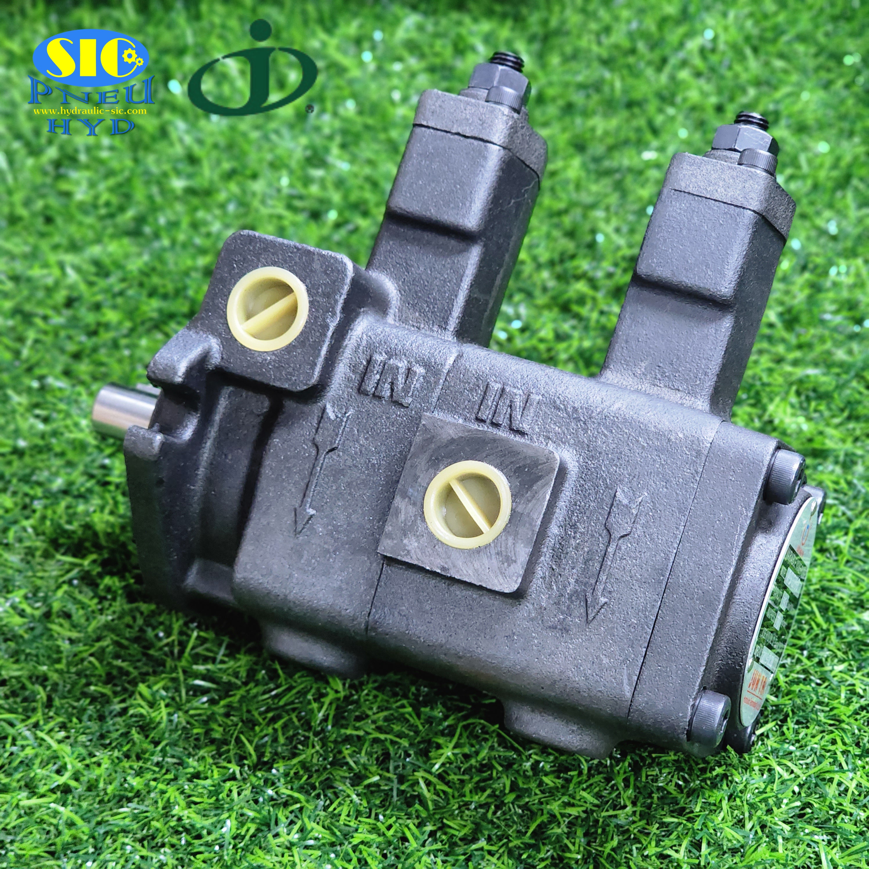 VP-DF1515,2020,3030,4040-D : Double Variable Vane Pump , ปั้มไฮดรอลิค2ตอนแบบใบพัด ปรับค่าได้ JUNTAI