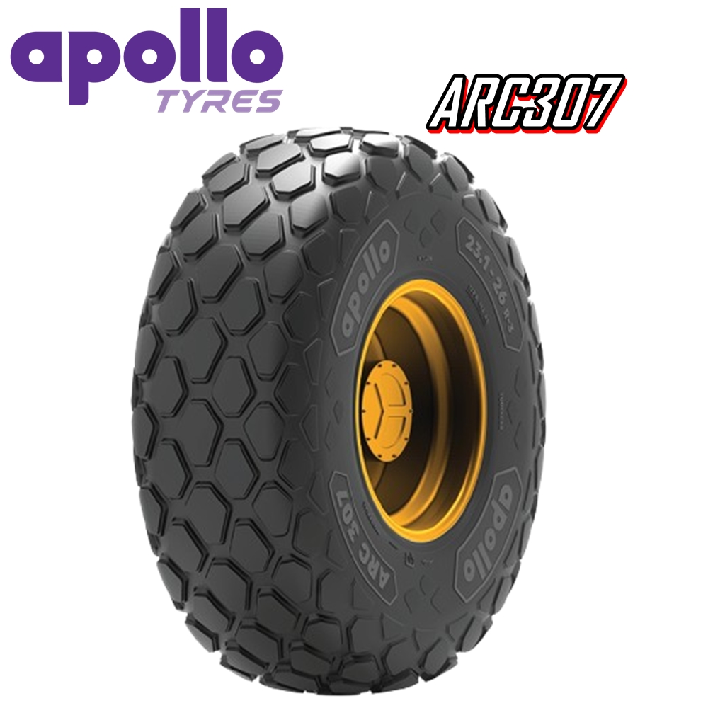 ยางรถบด ขนาด 23.1-26 รุ่น ARC307 ชนิด TL 12PR ยี่ห้อ APOLLO