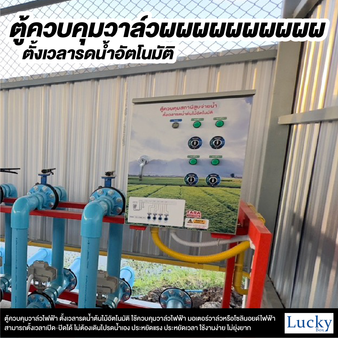 ตู้ควบคุมแบ่งโซนรดน้ำ 4 โซน ตู้ควบคุมวาล์วไฟฟ้าจ่ายน้ำ ตั้งเวลารดน้ำอัตโนมัติ แบ่งจ่าย 4 โซน