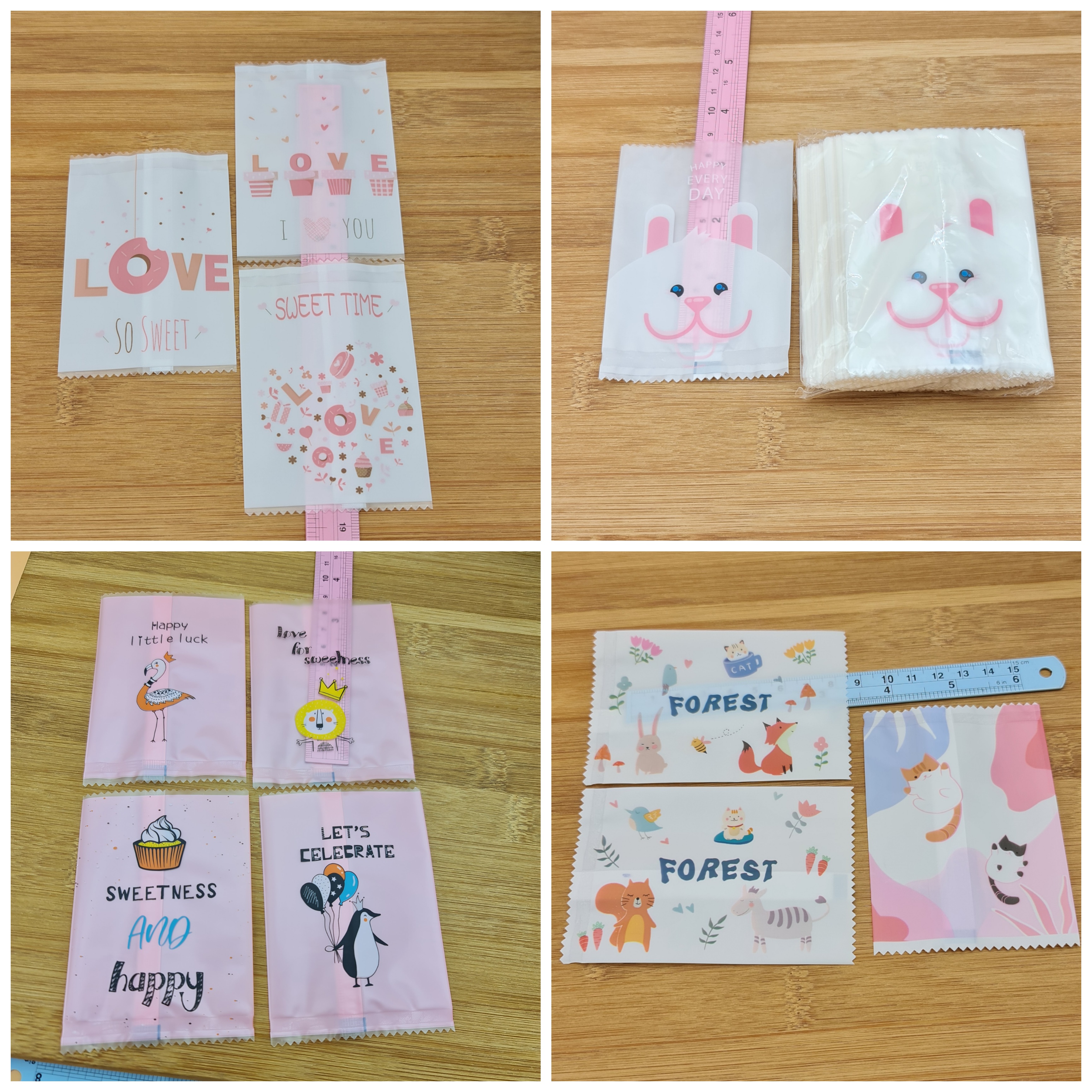 ✅🇹🇭 ถุงซีล 7*10cm./ 7×9.5cm. ~98-100ใบ พลาสติก แพ็คเกจ เบเกอรี่ j12