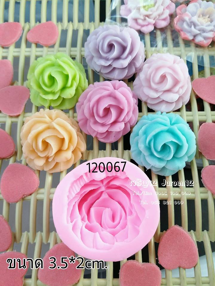โมลซิลิโคน กุหลาบลาย 3.5*1.5cm.