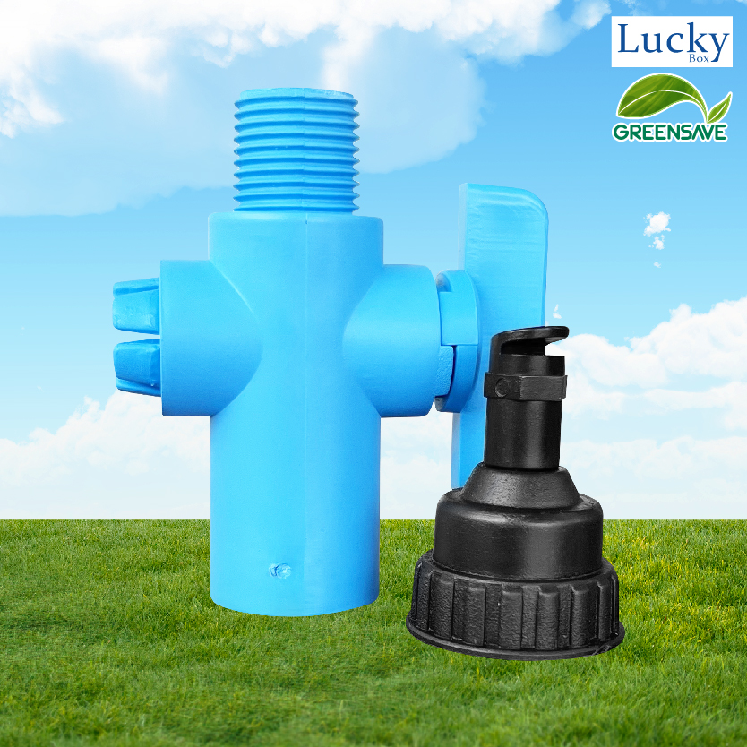 [แพ็ค 5 ชิ้น] สปริงเกอร์ หัวฉีดด้านเดียว พร้อมวาล์วเปิด-ปิด จ่ายน้ำ 180 องศา อัตราการไหล 80-120 ลิตร/ชม.