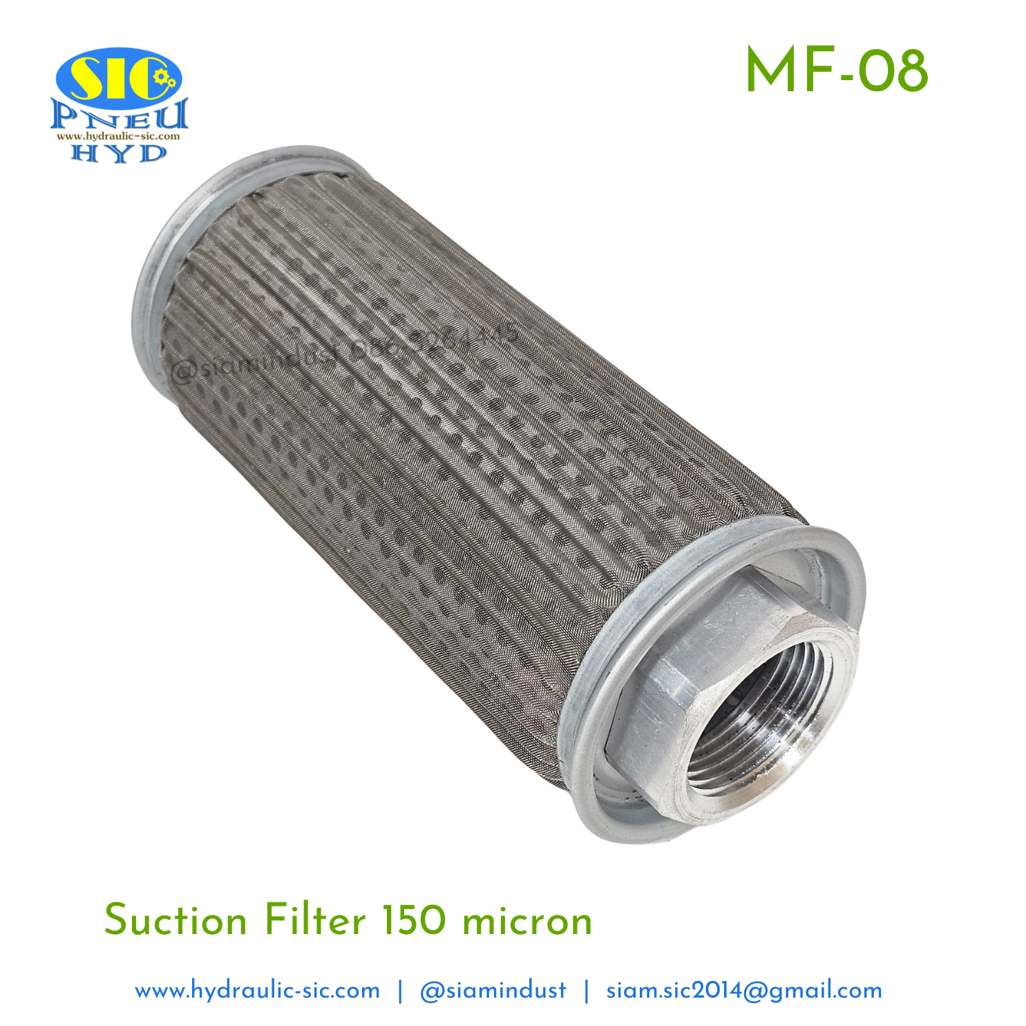 กรองไฮดรอลิค MF-04,MF-06,MF-08,MF-10,MF-12,MF-16 กรองขาดูด Suction Filter : POKE