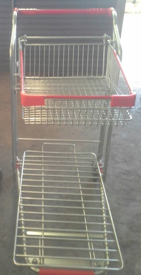 รถเข็นช้อปปิ้งแบบโฮมโปร ตะกร้าบนพับได้