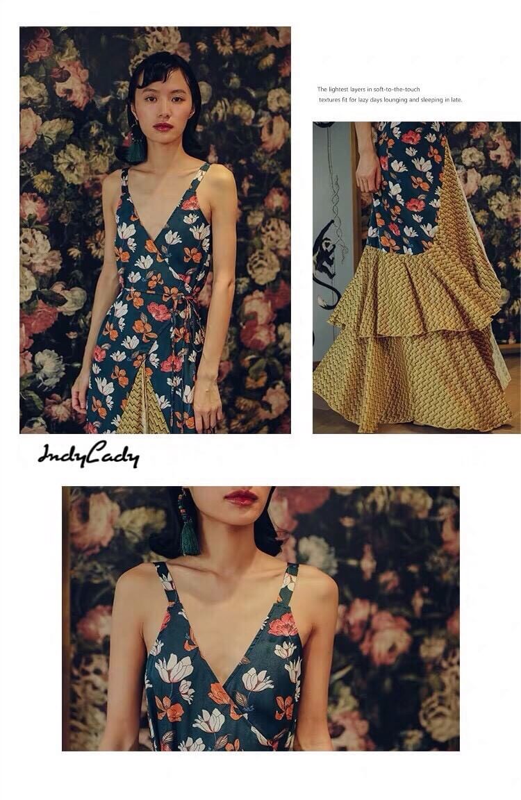 Maxi dress แขนกุด ทรงสวย ไขว้หน้า