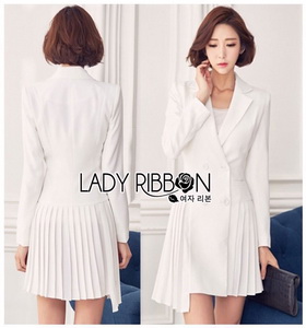 Lady Martin Smart Elegance Suit Pleated Dress