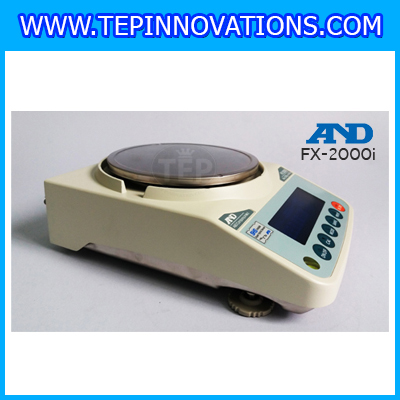 เครื่องชั่ง2200กรัม เครื่องชั่งน้ำหนัก2200กรัม เครื่องชั่งละเอียดสูง2200g เครื่องชั่งน้ำหนัก2200g ตาชั่งกรัม กิโลดิจิตอลกรัม2200 เครื่องชั่งทศนิยม 2 ตำแหน่ง ความละเอียด 0.01g AND FX-2000i จานชั่งขนาดเส้นผ่าศูนย์กลาง 150 mm.