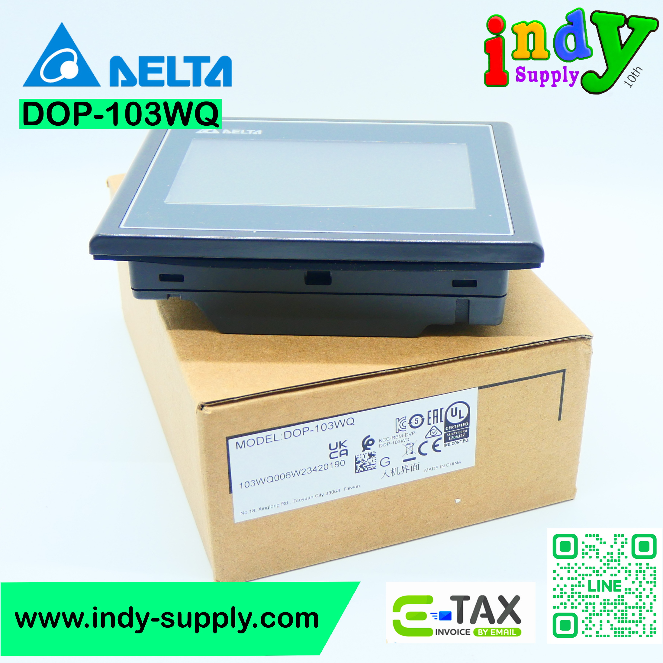 DELTA DOP-103WQ HMI 4.3"