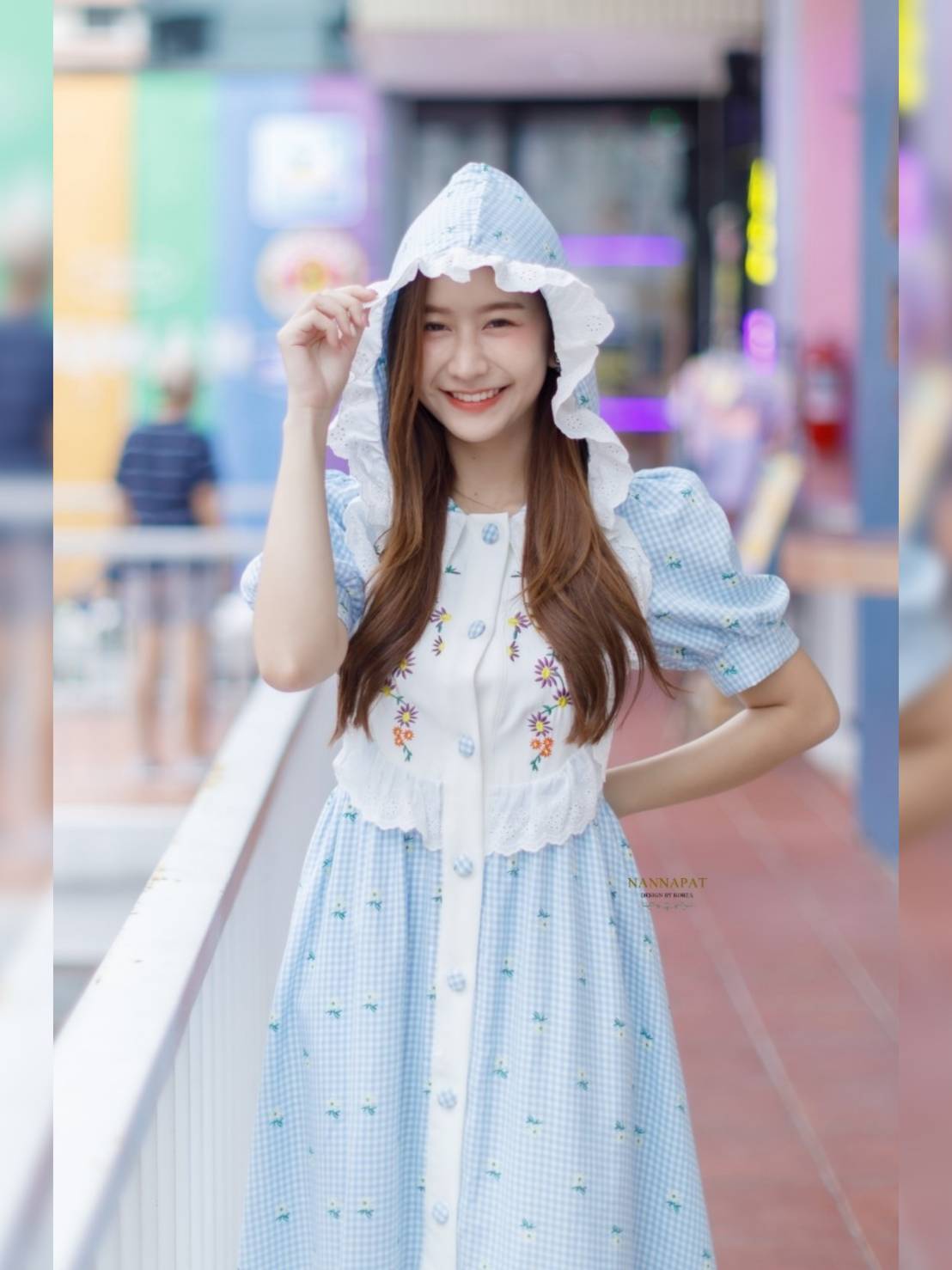 ผ้าลายสก็อตดอกไม้