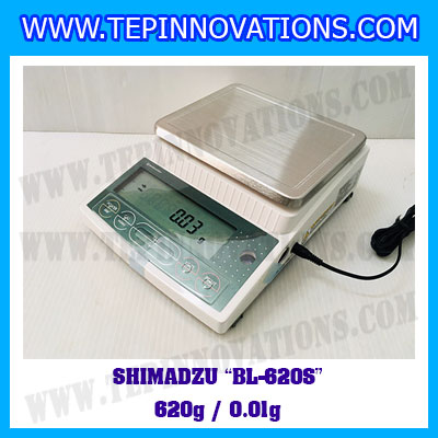 เครื่องชั่งดิจิตอลทศนิยม2ตำแหน่ง BL-620S พิกัด 620g x 0.01g เครื่องชั่งละเอียดสูง620g เครื่องชั่งน้ำหนัก620g ตาชั่ง620กรัม ตาชั่งน้ำหนัก620g ยี่ห้อ SHIMADZU รุ่น BL-620S