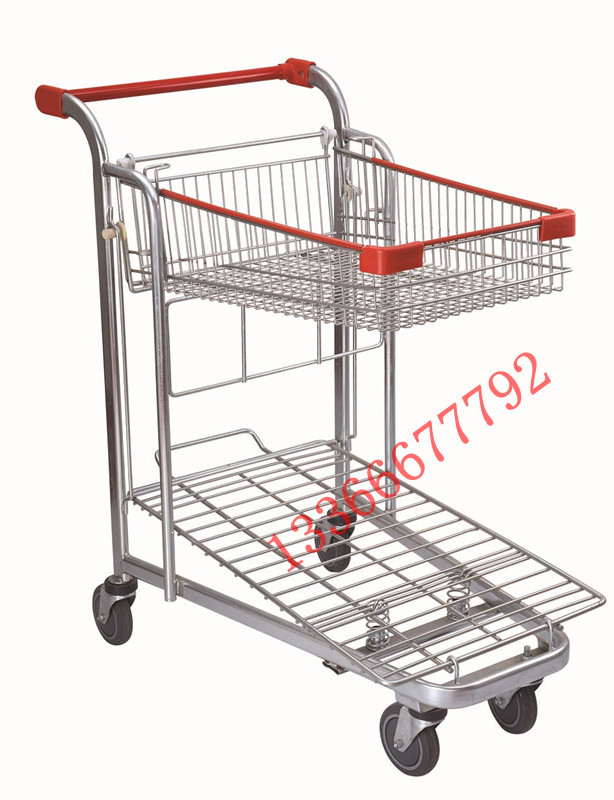 รถเข็นช้อปปิ้งแบบโฮมโปร ตะกร้าบนพับได้
