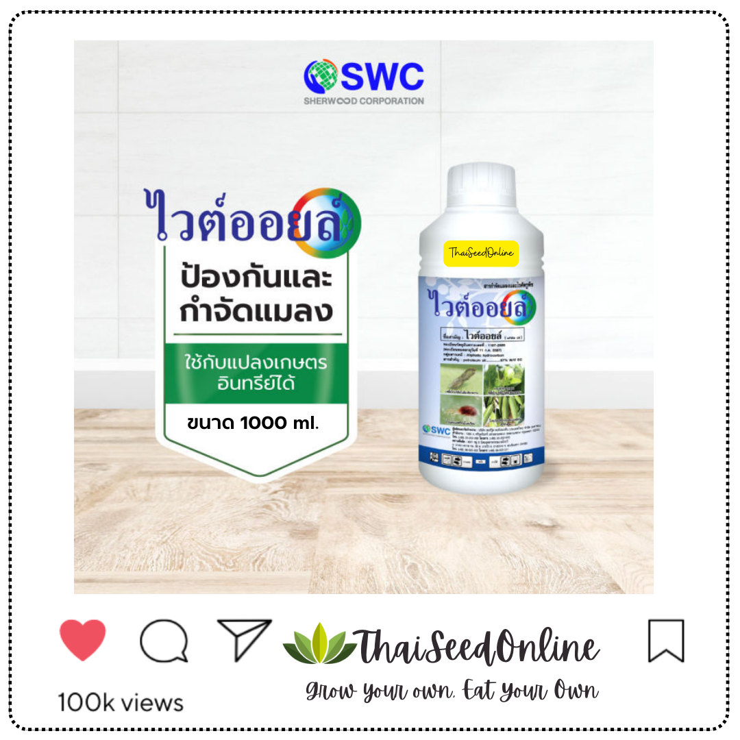 SWC ไวต์ออยล์ ไวท์ออยล์ 1 ลิตร กำจัดเพลี้ย
