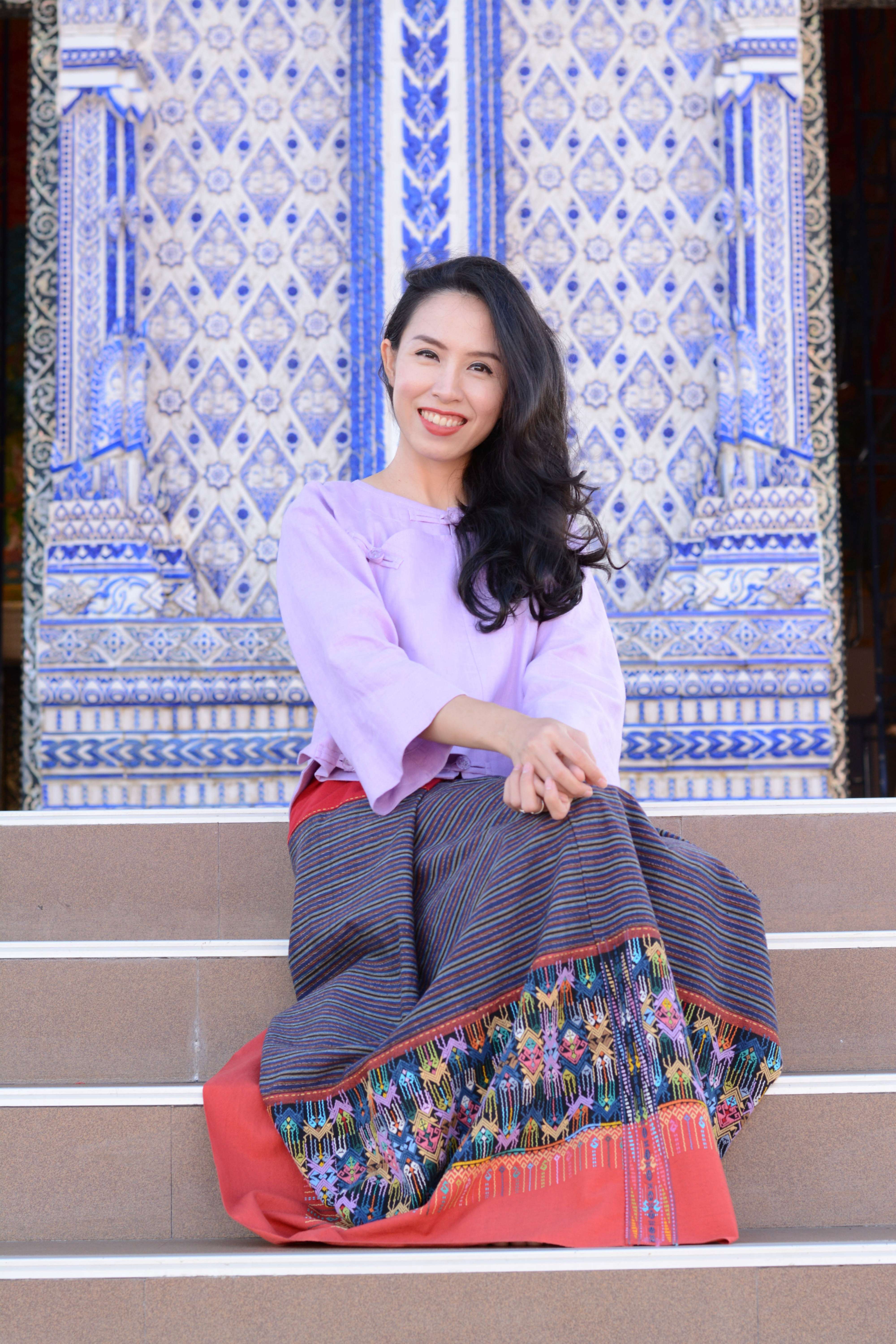 ผ้าซิ่นจกกิ้นทอโบราณหน้ากว้างลายแมงกำปุ้ง