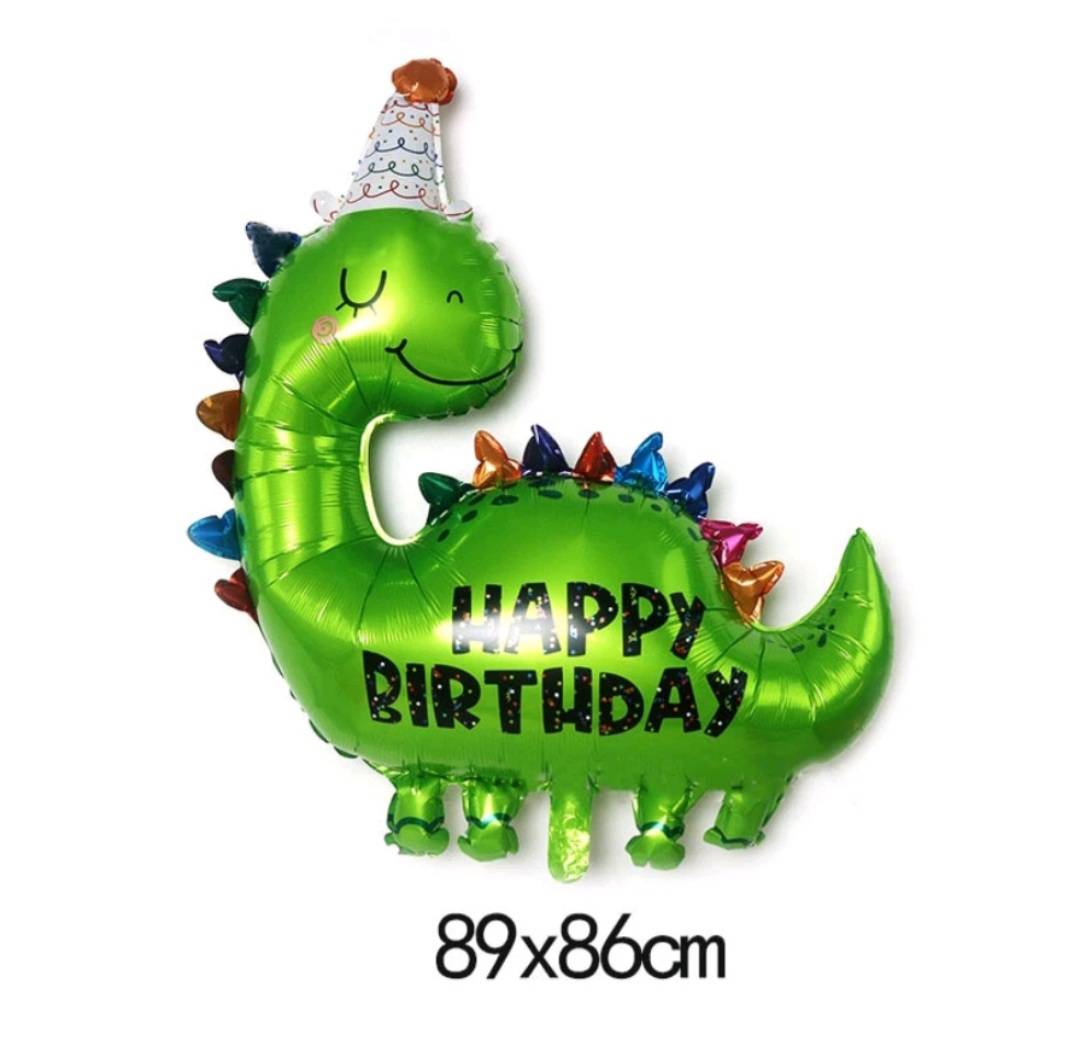 ลูกโป่งวันเกิดไดโนเสาร์ Dinosaur foil Balloons Happy Birthday