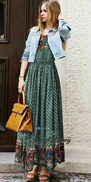 Lady Ribbon พร้อมส่งเสื้อผ้าออนไลน์ SW01120716 Sweet Bunny Present... Beach Maxi Dress
