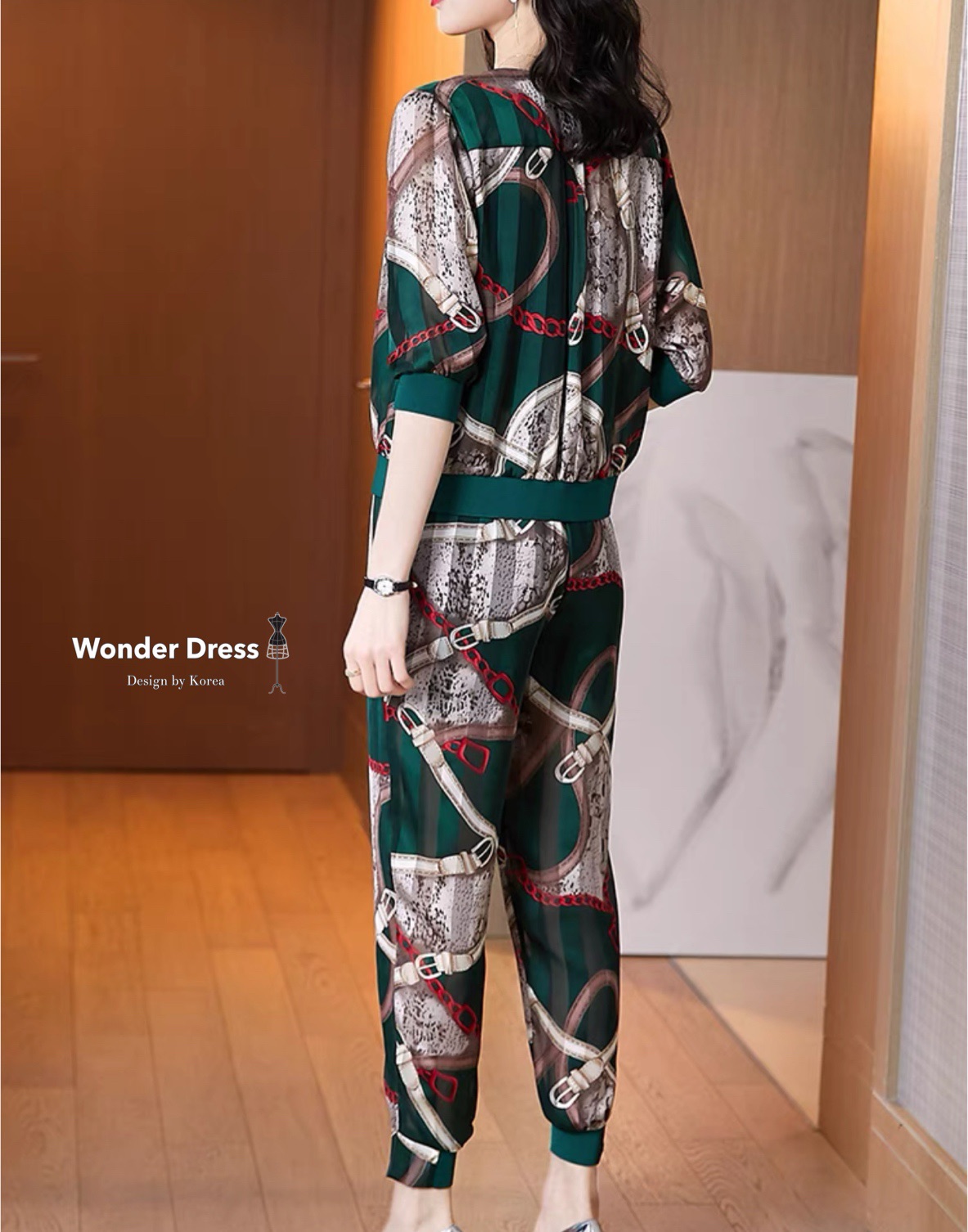 เซทเสื้อแขนศอกกับกางเกง