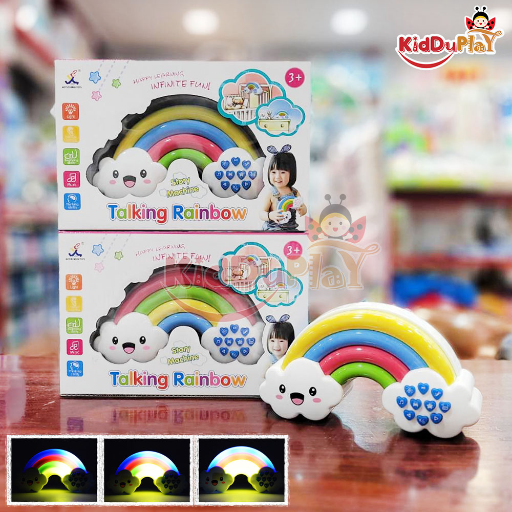 Rainbow Talking and sing a song โคมไฟสายรุ้ง ร้องเพลง กล่อมนอน เพลงสนุก น่ารัก หลากหลายเพลงให้เลือกเยอะมากๆ