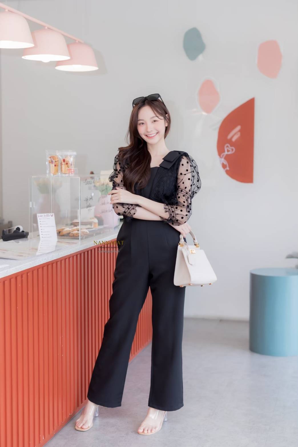 จั้มงานซิปหลัง มีฟองน้ำอก