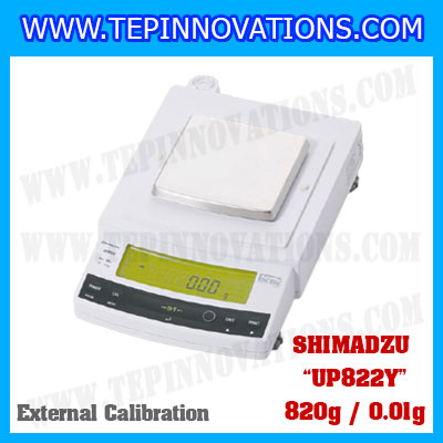 เครื่องชั่งดิจิตอล ทศนิยม 2 ตำแหน่ง รุ่น UP822Y 820gx0.01g เครื่องชั่งละเอียดสูง820g เครื่องชั่งน้ำหนัก820g ตาชั่ง820กรัม พิกัดน้ำหนัก 820g ความละเอียด 0.01g ยี่ห้อ SHIMADZU รุ่น UP822Y