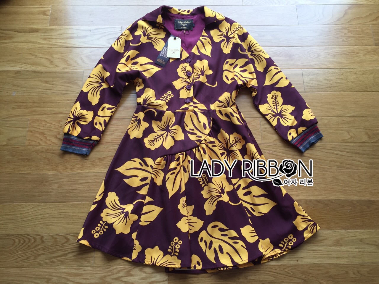 🎀 Ladyribbon's Made 🎀 Prada Hawaiian Tropical Printed Shirt Dress "ชุดแฟชั่น"เชิ้ตเดรสพิมพ์ลายดอกไม้ฮาวายทรอปิคัลสไตล์แบรนด์ปราด้า"เสื้อผ้าแฟชั่นเกาหลี" ลุคนี้เหมือนกับที่ชมพู่ใส่เป๊ะๆ เลยค่ะ งานดีมากๆ "เสื้อผ้า