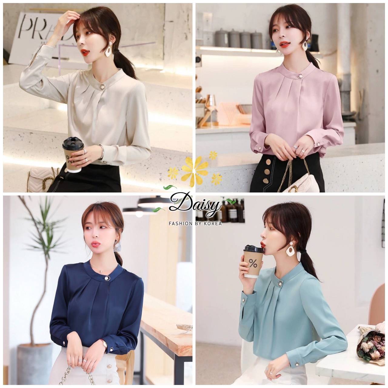 เสื้อแขนยาวสีพื้นโทนสวย